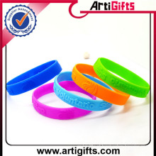 Artigifts bela pulseira de silicone em relevo